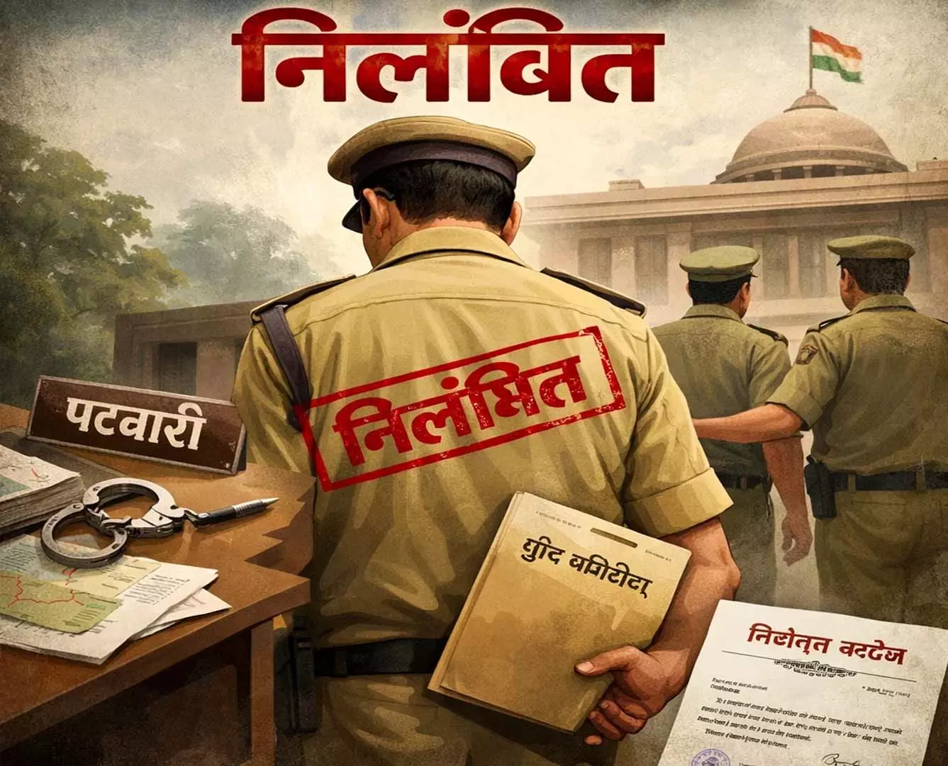सरकार का बड़ा एक्शन: पटवारी निलंबित, तहसीलदार को भेजा नोटिस सरकार का बड़ा एक्शन: पटवारी निलंबित, तहसीलदार को भेजा नोटिस