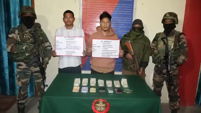 गणतंत्र दिवस से पहले जबरन वसूली के आरोप में NSCN-K के दो कार्यकर्ता तिरप में गिरफ्तार