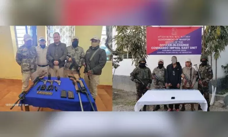 Manipur: जबरन वसूली करने वाला गिरफ्तार, हथियार और विस्फोटक बरामद