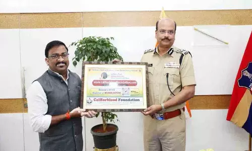 डीजीपी बी. शिवधर रेड्डी ने Call for Blood Foundation ऐप लॉन्च किया डीजीपी बी. शिवधर रेड्डी ने Call for Blood Foundation ऐप लॉन्च किया