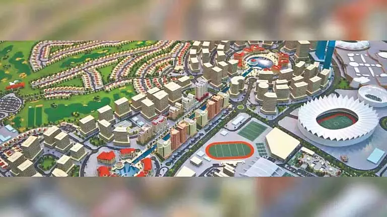 Global Sports City: बाढ़ से बचाव के लिए बारिश के पानी का बहाव, खेल शामिल होंगे Global Sports City: बाढ़ से बचाव के लिए बारिश के पानी का बहाव, खेल शामिल होंगे