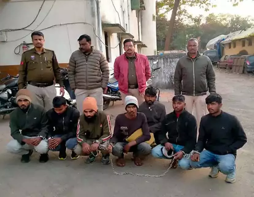 CG: झारखंड से आकर मवेशी चोरी करने वाला गिरोह धराया, 7 गिरफ्तार CG: झारखंड से आकर मवेशी चोरी करने वाला गिरोह धराया, 7 गिरफ्तार