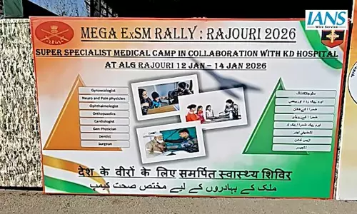 राजौरी में 10वें वेटरन्स डे के अवसर पर भारतीय सेना का पूर्व सैनिक रैली में उमड़ी भारी भीड़