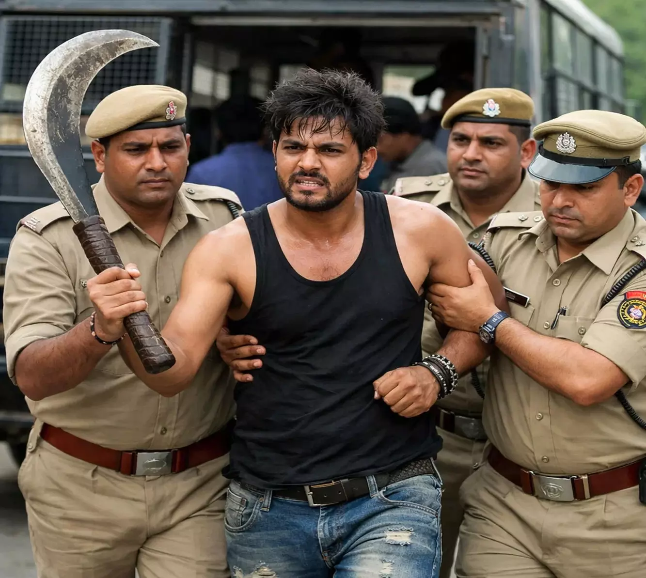 पेट्रोलिंग के दौरान धारदार गडासा लहराने वाले युवक को गिरफ्तार पेट्रोलिंग के दौरान धारदार गडासा लहराने वाले युवक को गिरफ्तार