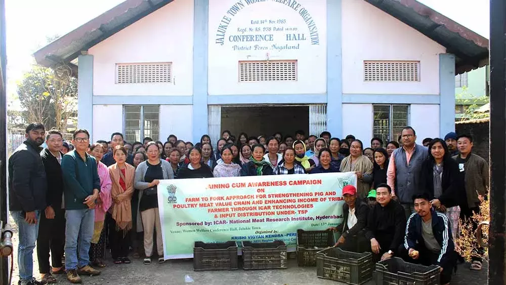 Nagaland: केवीके पेरेन ने पशुधन प्रशिक्षण सह इनपुट वितरण का आयोजन किया