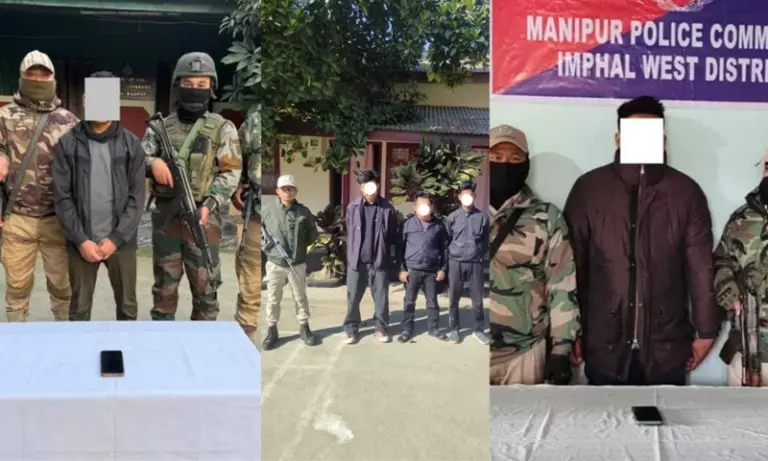 Manipur: इंफाल सर्च ऑपरेशन में प्रतिबंधित ग्रुप के पांच कैडर गिरफ्तार