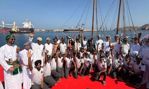 भारत की समय के पार यात्रा: INSV कौंडिन्य ने 5,000 साल की समुद्री विरासत को दिखाया भारत की समय के पार यात्रा: INSV कौंडिन्य ने 5,000 साल की समुद्री विरासत को दिखाया