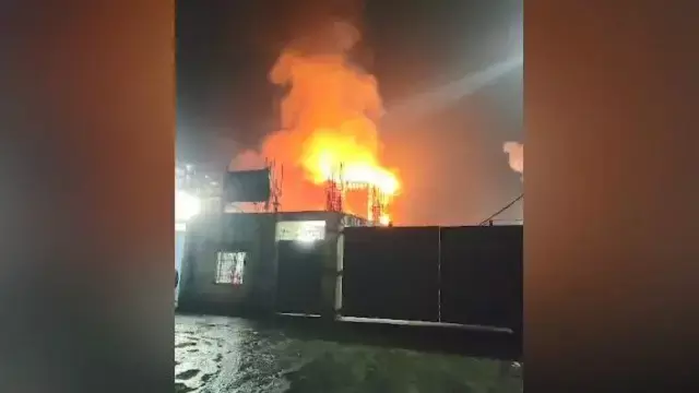 सुबर्णपुर के Tarbha में एथेनॉल फैक्ट्री में भीषण आग