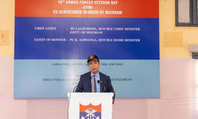 Mizoram CM: युवा भारतीय सेना और सुरक्षा बलों में शामिल हों Mizoram CM: युवा भारतीय सेना और सुरक्षा बलों में शामिल हों