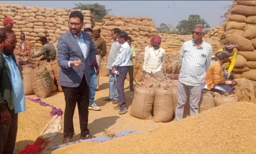 धान खरीदी केंद्रों में अनियमितता पर कलेक्टर सख्त, समिति प्रबंधक निलंबित करने के निर्देश