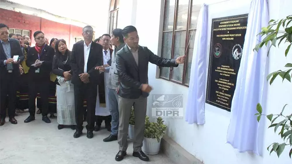 Nagaland : सोमवार को सोशल वेलफेयर ऑफिस बिल्डिंग का उद्घाटन हुआ Nagaland : सोमवार को सोशल वेलफेयर ऑफिस बिल्डिंग का उद्घाटन हुआ