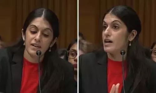 गर्भपात की सुनवाई के दौरान US Senator की भारतीय मूल के डॉक्टर से बहस गर्भपात की सुनवाई के दौरान US Senator की भारतीय मूल के डॉक्टर से बहस