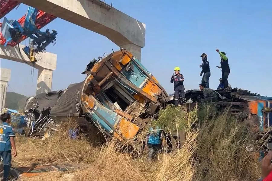 भारत ने थाईलैंड ट्रेन दुर्घटना में लोगों की मौत पर शोक जताया भारत ने थाईलैंड ट्रेन दुर्घटना में लोगों की मौत पर शोक जताया