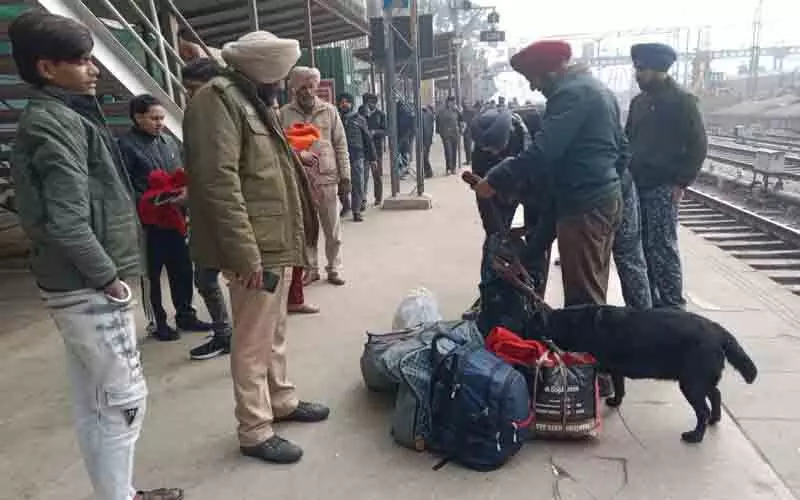 गणतंत्र दिवस से पहले Ludhiana रेलवे स्टेशन पर सरप्राइज चेकिंग गणतंत्र दिवस से पहले Ludhiana रेलवे स्टेशन पर सरप्राइज चेकिंग