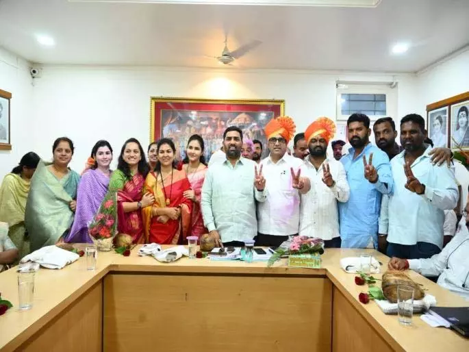 वृषाली राहुल टावरे Malegaon Nagar पंचायत के डिप्टी मेयर के तौर पर निर्विरोध चुने गए वृषाली राहुल टावरे Malegaon Nagar पंचायत के डिप्टी मेयर के तौर पर निर्विरोध चुने गए
