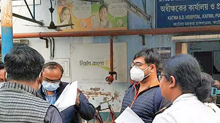 जिला Health Department अलर्ट, केंद्रीय टीम कटवा पहुंची जिला Health Department अलर्ट, केंद्रीय टीम कटवा पहुंची