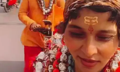 रायपुर पहुँची चामुंडेश्वरी माता से निकली 20 हजार किमी की सनातन पदयात्रा