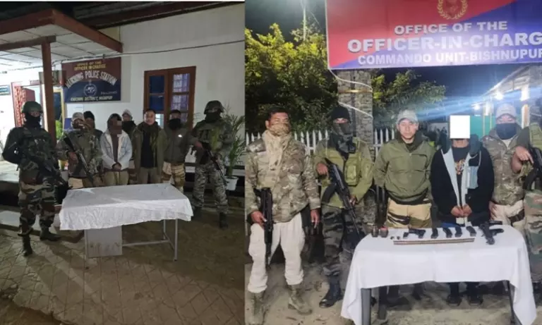 Manipur: बिष्णुपुर में फ्यूल स्टेशन पर बम धमाके में G-5 से जुड़ा दूसरा कैडर गिरफ्तार Manipur: बिष्णुपुर में फ्यूल स्टेशन पर बम धमाके में G-5 से जुड़ा दूसरा कैडर गिरफ्तार