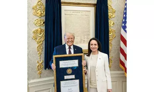 मचाडो ने कहा: वेनेजुएला में Trump को नोबेल शांति पुरस्कार दिया