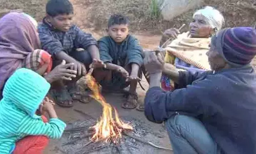 ठंड का कहर, Jharsuguda में सुबह 5:30 बजे टेम्परेचर 6.8°C पर जमा देने वाला मौसम