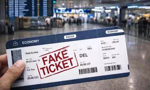 शमशाबाद एयरपोर्ट पर नकली ticket racket.. 8 लोग गिरफ्तार शमशाबाद एयरपोर्ट पर नकली ticket racket.. 8 लोग गिरफ्तार
