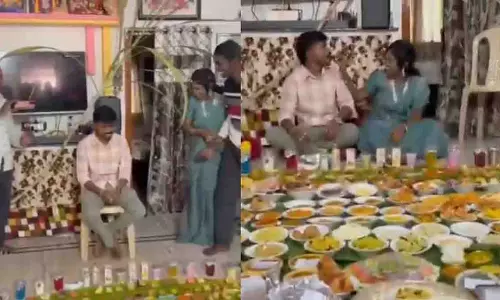 मकर संक्रांति स्पेशल: Andhra के दामाद पर 290 पकवानों का रोमांचक स्वागत मकर संक्रांति स्पेशल: Andhra के दामाद पर 290 पकवानों का रोमांचक स्वागत