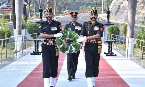 Secunderabad में 78वें भारतीय सेना दिवस पर पुष्पांजलि समारोह मनाया गया
