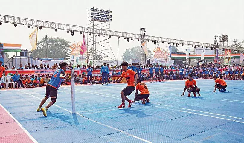 Maharashtra की पुरुष और महिला टीमें सीनियर नेशनल खो खो चैंपियनशिप के फाइनल में पहुंचीं Maharashtra की पुरुष और महिला टीमें सीनियर नेशनल खो खो चैंपियनशिप के फाइनल में पहुंचीं