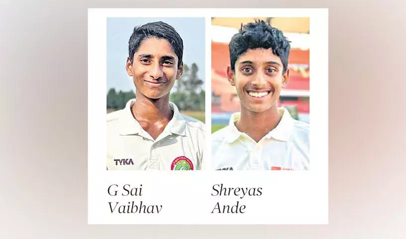 श्रेयस अंदे, साई वैभव और युवान राज ने हैदराबाद में शतक बनाए श्रेयस अंदे, साई वैभव और युवान राज ने हैदराबाद में शतक बनाए
