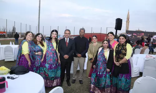 विदेश राज्य मंत्री कीर्ति वर्धन सिंह ने मिस्र में आयोजित भारत मिलन कार्यक्रम में प्रवासी भारतीयों से मुलाकात की