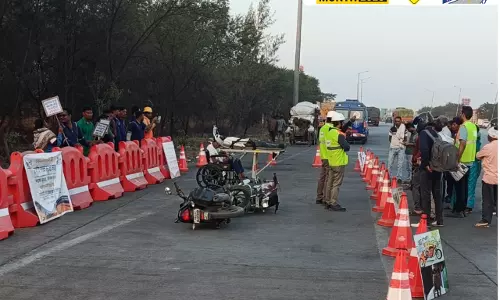 रायपुर-बिलासपुर हाइवे पर चलाया गया जागरूकता अभियान