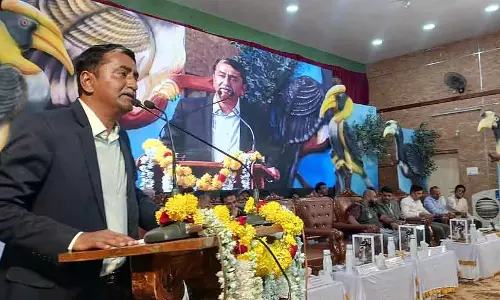 Dandeli हॉर्नबिल फेस्टिवल जागरूकता मार्च शुरू किया गया Dandeli हॉर्नबिल फेस्टिवल जागरूकता मार्च शुरू किया गया