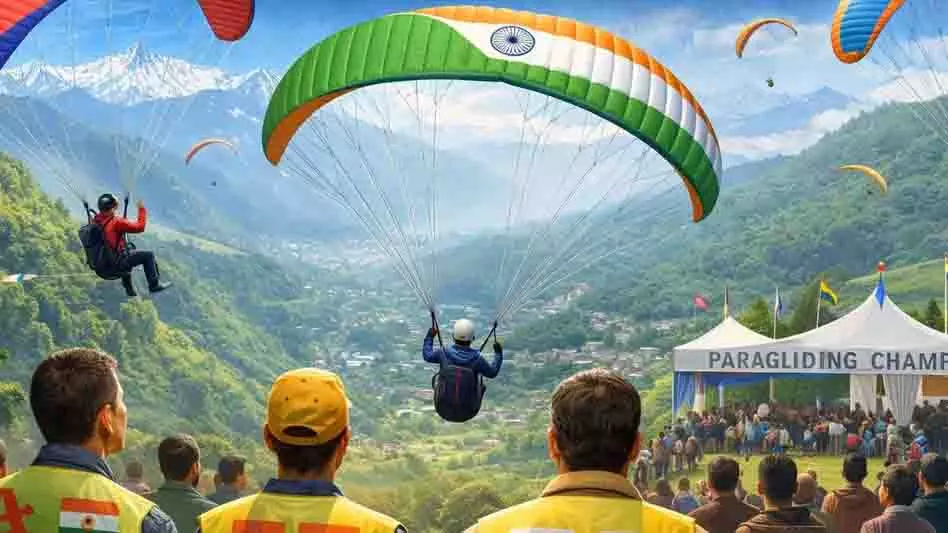 Sikkim के पाकयोंग में तीन दिवसीय पैराग्लाइडिंग चैंपियनशिप शुरू हुई Sikkim के पाकयोंग में तीन दिवसीय पैराग्लाइडिंग चैंपियनशिप शुरू हुई