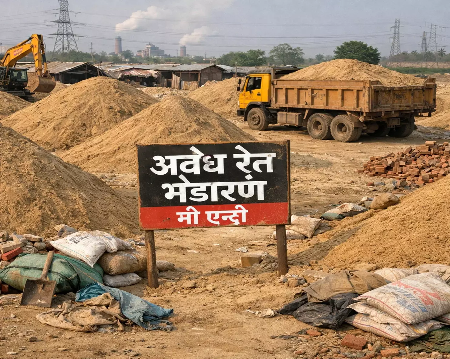 अवैध रेत भंडारण पर खनिज विभाग की सख्त कार्रवाई, 250 ट्रिप हाइवा जब्त अवैध रेत भंडारण पर खनिज विभाग की सख्त कार्रवाई, 250 ट्रिप हाइवा जब्त