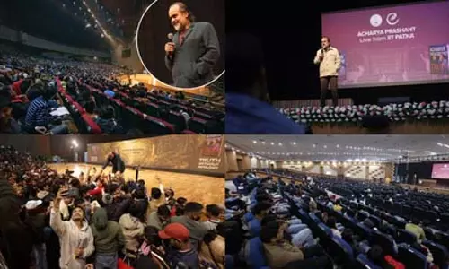 दार्शनिक आचार्य प्रशांत का पटना दौरा: दो सत्र, हजारों श्रोता