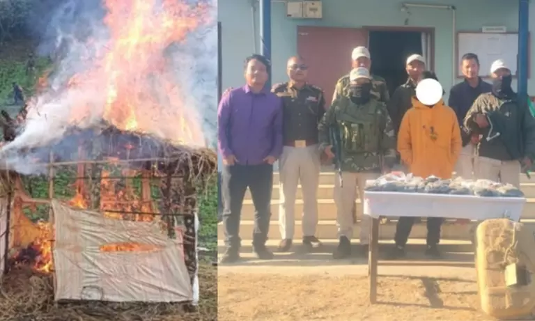 Manipur: 16.6 kg कच्ची अफीम के साथ एक तस्कर गिरफ्तार; 306 एकड़ अफीम नष्ट की गई