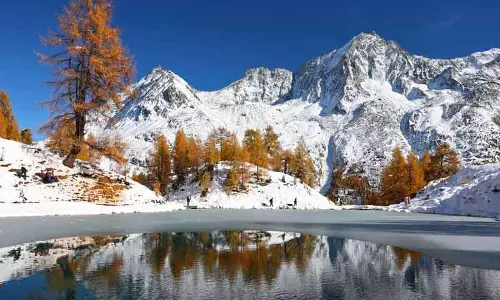 दावोस में WEF के खिलाफ प्रदर्शनकारियों का अल्पाइन गांवों से मार्च