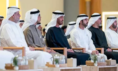 UAE के राष्ट्रपति और शेखों ने एकजुटता दिवस की चौथी सालगिरह पर सेशन में हिस्सा लिया