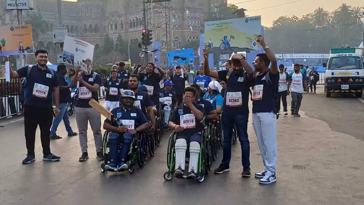 Para एथलीटों ने टाटा मुंबई मैराथन 2026 में क्लाइमेट एक्शन और इन्क्लूजन को चैंपियन बनाया Para एथलीटों ने टाटा मुंबई मैराथन 2026 में क्लाइमेट एक्शन और इन्क्लूजन को चैंपियन बनाया