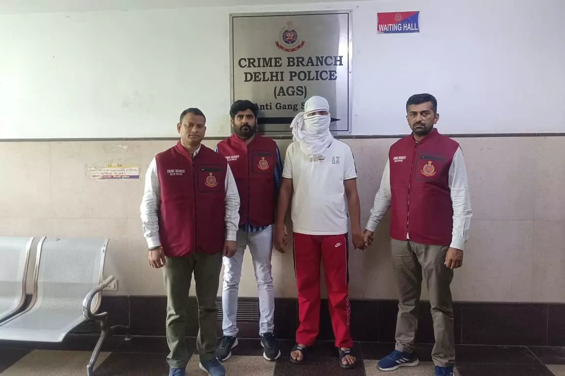 Lawrence Bishnoi गैंग का वांटेड शूटर दिल्ली में गिरफ्तार Lawrence Bishnoi गैंग का वांटेड शूटर दिल्ली में गिरफ्तार