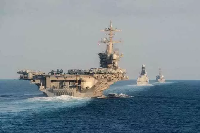 Iran की ओर बढ़ा USS अब्राहम लिंकन: मिडिल ईस्ट में तनाव के बीच अमेरिका का बड़ा कदम Iran की ओर बढ़ा USS अब्राहम लिंकन: मिडिल ईस्ट में तनाव के बीच अमेरिका का बड़ा कदम