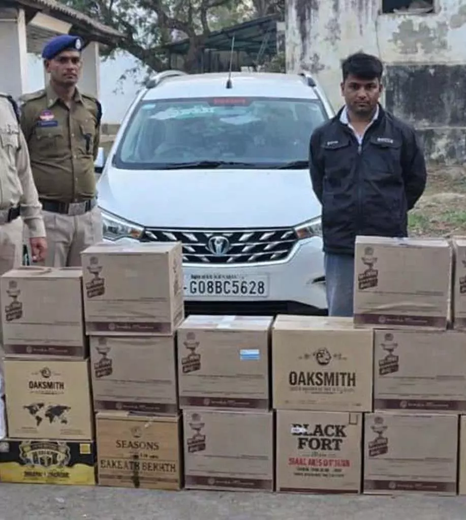 अवैध शराब तस्करी पर बड़ी कार्रवाई, कार से 147 बल्क लीटर अंग्रेजी शराब जब्त अवैध शराब तस्करी पर बड़ी कार्रवाई, कार से 147 बल्क लीटर अंग्रेजी शराब जब्त