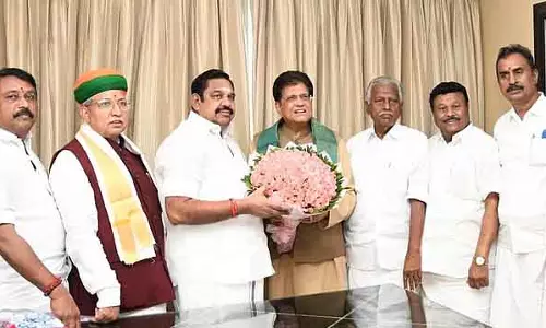 पीयूष गोयल तमिलनाडु आ रहे है : AIADMK-BJP गठबंधन समझौते पर हस्ताक्षर