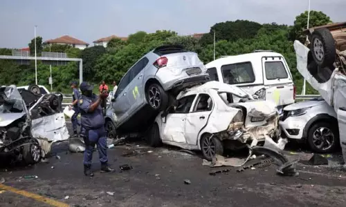 Punjab में घने कोहरे के कारण 6 गाड़ियों की टक्कर में 8 लोग घायल