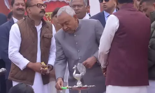 Nitish Kumar ने महाराणा प्रताप पुण्यतिथि कार्यक्रम में भाग लिया
