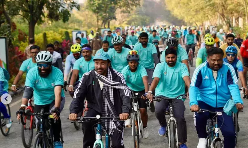 Telangana : फिट इंडिया संडे ने गाचीबोवली को रोशन किया Telangana : फिट इंडिया संडे ने गाचीबोवली को रोशन किया
