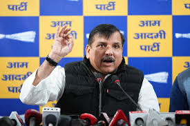 मणिकर्णिका घाट विवाद में आरोपित होने के बाद AAP के सांसद संजय सिंह ने BJP पर किया पलटवार