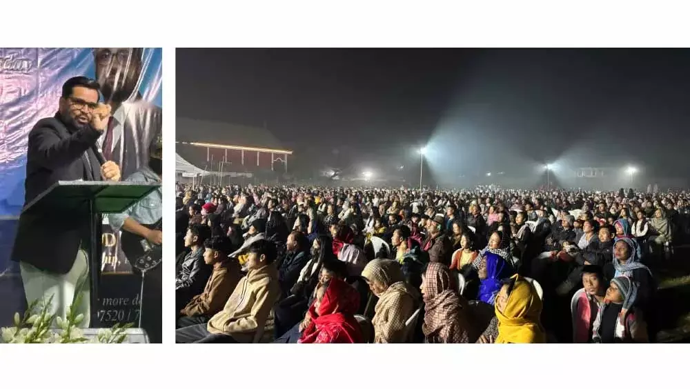 Nagaland : मुक्ति और उपचार धर्मयुद्ध में दीमापुर में हजारों लोग शामिल हुए Nagaland : मुक्ति और उपचार धर्मयुद्ध में दीमापुर में हजारों लोग शामिल हुए