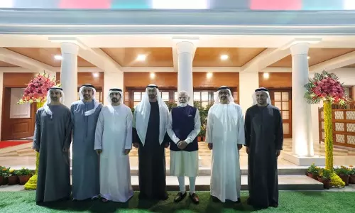 PM मोदी ने UAE राष्ट्रपति अल नाहयान व उनके परिवार के भारत दौरे पर जताई खुशी PM मोदी ने UAE राष्ट्रपति अल नाहयान व उनके परिवार के भारत दौरे पर जताई खुशी