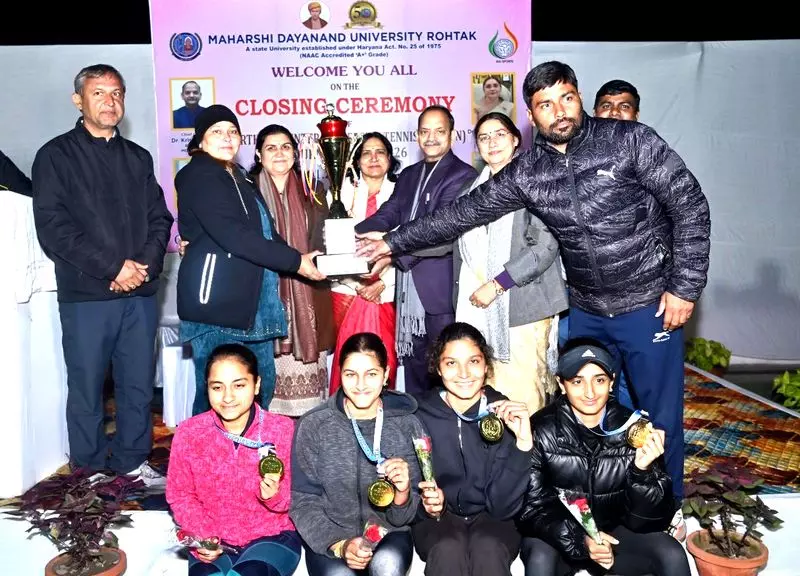 पंजाब University ने महिला टेनिस का खिताब जीता पंजाब University ने महिला टेनिस का खिताब जीता